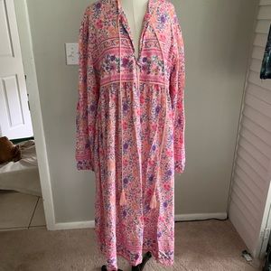 EUC R Vivimos Amazon MuMu Peasant Dress Sz XL